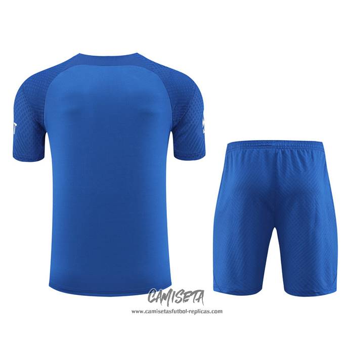 Chandal del Paris Saint-Germain 2022-2023 Manga Corta Azul Oscuro - Pantalon Corto